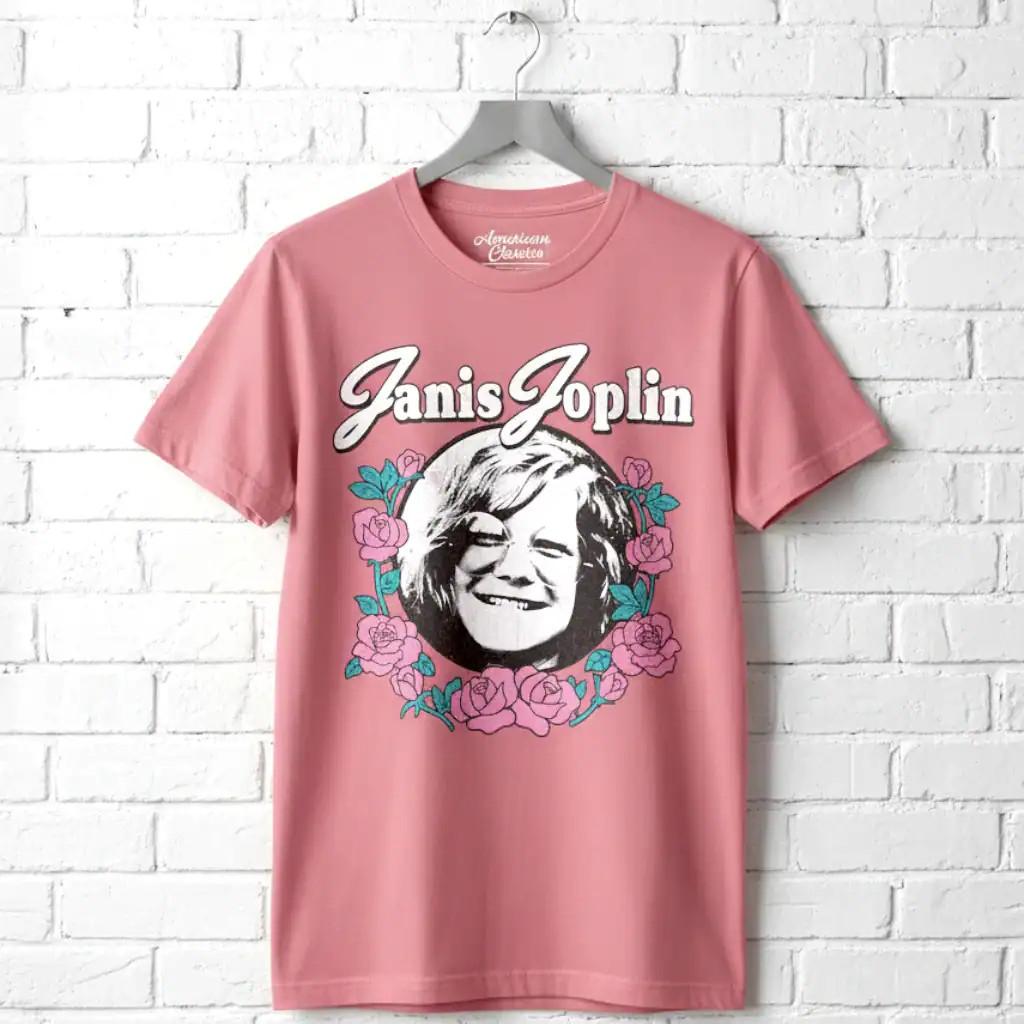 Janis Joplin Rose Wreath Men's T Shirt