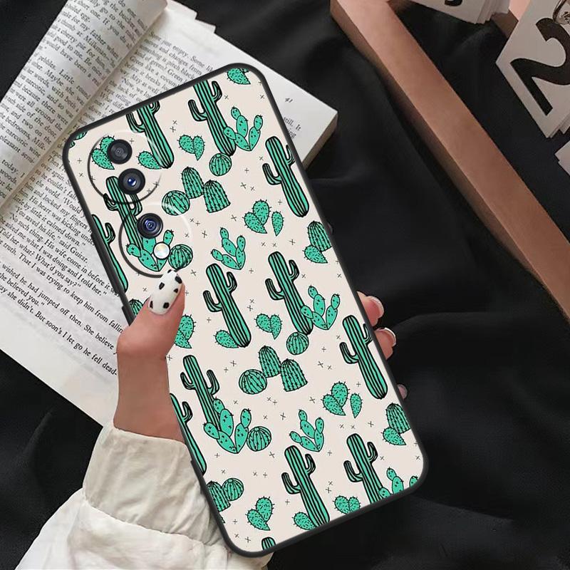 Чехол с узором кактуса для Honor X8 X9 X7 X6 a 8X 9X X9a Чехол для Honor Magic 5 Pro 10 50 70 90 Lite Coque