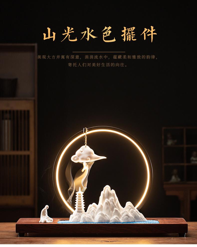 Современная и простая гостиная, креативное ландшафтное оформление, домашние украшения, мягкая мебель, офисные столы, книжные полки и Дзен