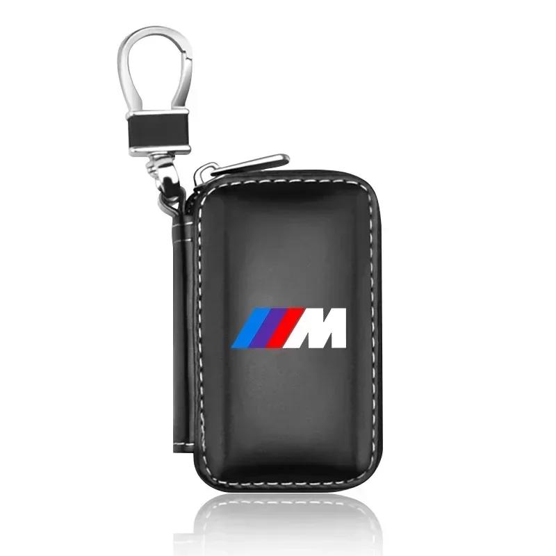 IFBZ1 Для автомобильного брелка BMW Чехлы Мужской держатель для ключей Натуральная кожа Кошельки для ключей автомобиля Сумка Для BMW M Performance M1 M2 M3 M5 M6 F20 F13 F30