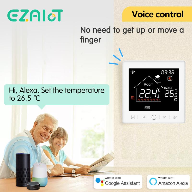 WiFi Smart Thermostat for Electric Warm Gas Boiler Floor Heating Tuya Programmable Temperature Controller Voice Google Home Alex7