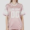Custom American Football Shirt Pink Personalized Printed Football Jersey with Team Name Number Fans Gift for Men Women Youth
