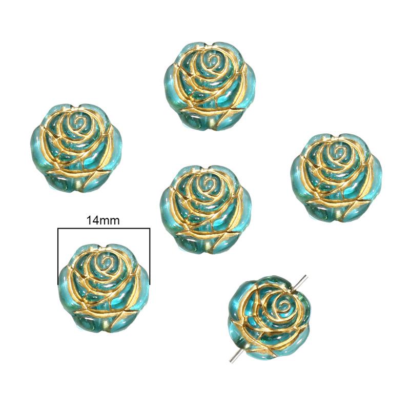 Барочные позолоченные овальные плоские бусины-оливки для изготовления украшений и серег своими руками