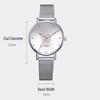 Women Quartz Watch Luxury Mesh Alloy Bracelet Adjustable Comfort Fit Precision Timekeeping Dress Watch for Office Party Gift