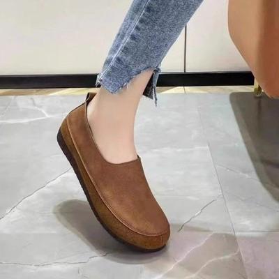 Весенние удобные неглубокие одинарные туфли с мягкой подошвой 2025 года, новые однопедальные чехлы для ног, модные женские туфли Mori в стиле ретро Doudou для женщин