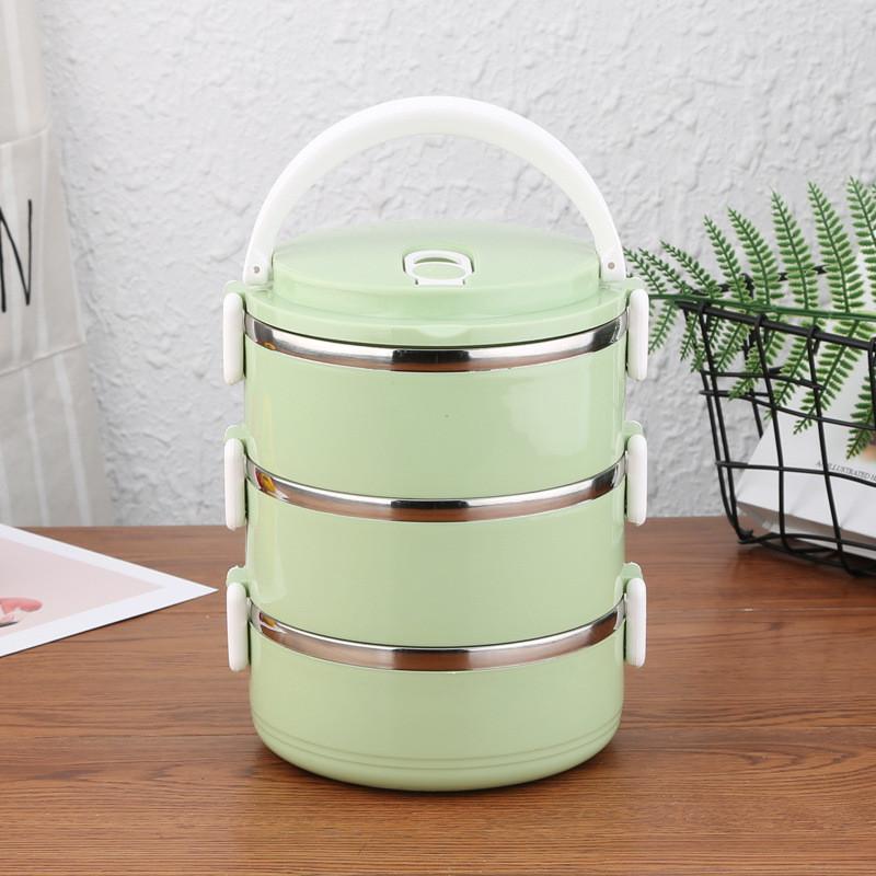 Контейнер для хранения продуктов из нержавеющей стали с модульными слоями для организации ежедневного питания