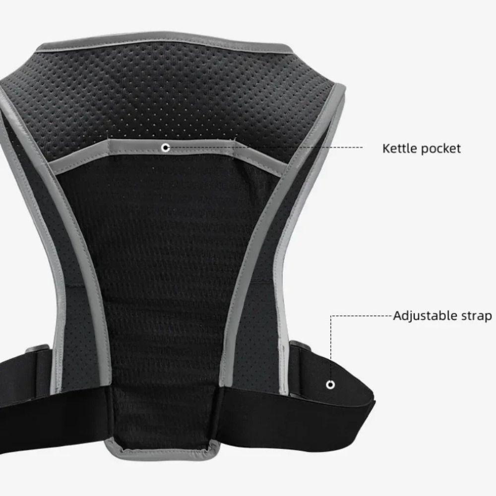 Бег трусцой Пеший туризм Бег нагрудные сумки Карман на молнии Спортивный жилет для бега Велосипедный рюкзак