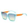 New Retro Candy Colors Gradient Square Women Sunglasses Ins High Quality Contrast Color Frame Men Trendy Uv400
