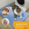Large honeycomb double litter trap mat, non-slip waterproof and urine-proof litter box mat, kitten supplies and essentials