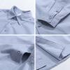Long Sleeve 100cotton Man Shirts Spring and Summer Casual Tops Dress Shirt Lapel Collar Solid Color Button Shirt Simple Style Men Clothing