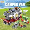Ovly Camping Van RV Car Building Block MOC Toy Educational Decorative Ornaments Block Kit Children's Birthdays Gift