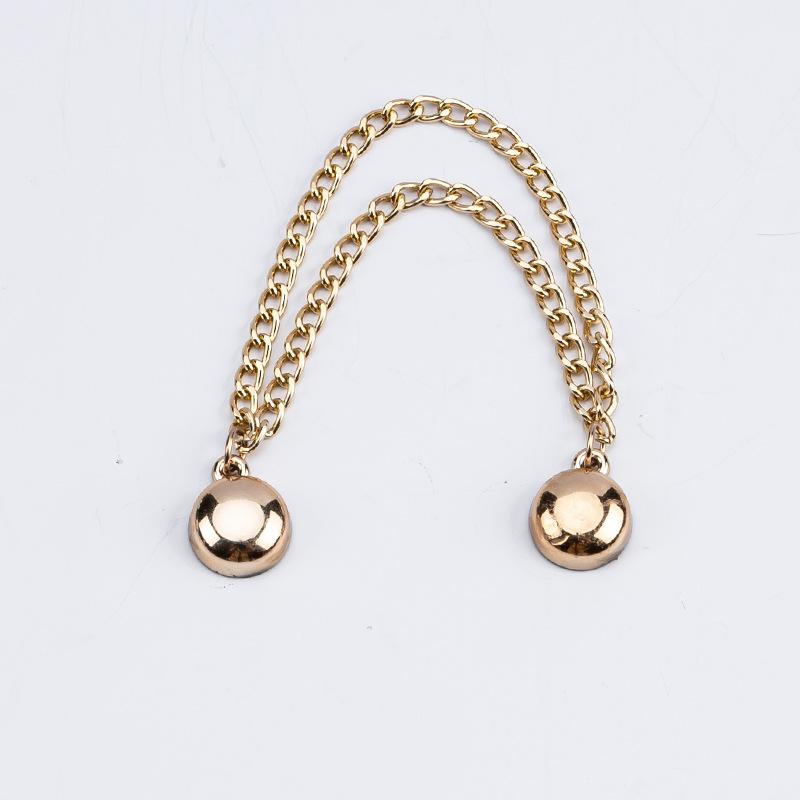 Многофункциональная магнитная клипса для одежды с цепочкой, металлическая клипса-пуговица, фиксатор для одежды, шарфа, манжет брючин, магнитная брошь-пин