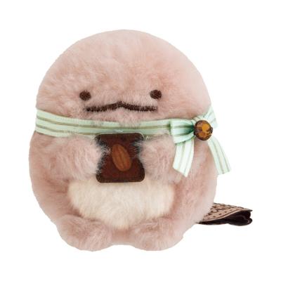 San-X Sumikko Gurashi «Шоколадная ярмарка в кафе Sumikko» Шоколадная плюшевая игрушка Sumikko Tenori Ящерица MO96801 В60 x Ш55 x Г50 мм