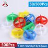 50/100/500Pcs Porcelain Tile Spacers Clips Wedge Ceramic Leveling System Floor Wall Tile Gap Leveling System Construction Tools