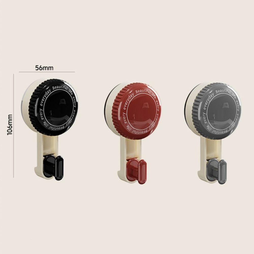 No Punching Wall Hook Universal Behind Door Hanger New Vacuum Suction Cup Hook  Bathroom