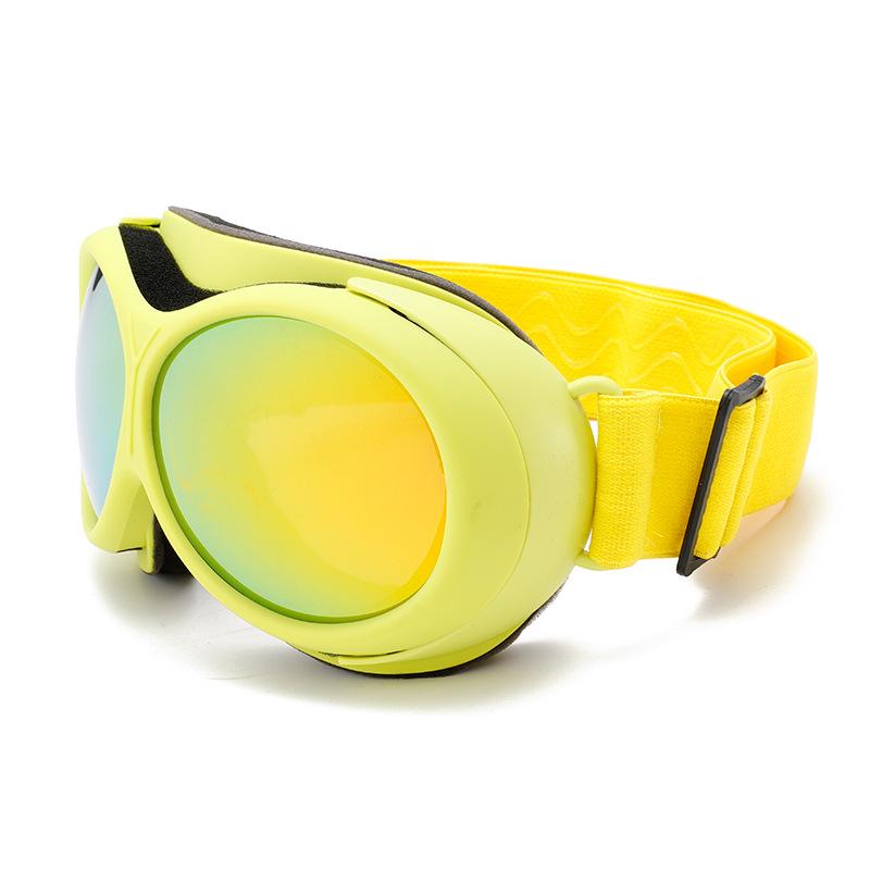 Latest adult double-layer anti-fog colorful round frame ski goggles outdoor sports snow wind and eye protection mountaineering snow