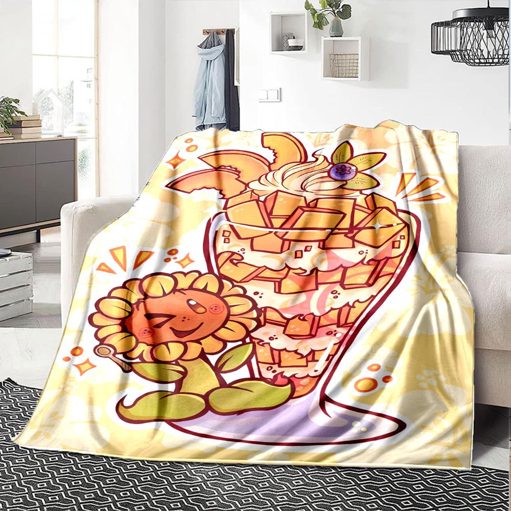 Plants Vs. Zombies Blanket Warmthful Decor Great for Bed Chair Seaside All-Season Use Playful Design Best Holiday Gift for Friends Family