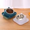 Stainless Steel Cat Bowl Anti Tipping Anti-Spill Cat Feeder with Non-Slip Pad Multi-use Pet Feeding Basin Puppy Kitten