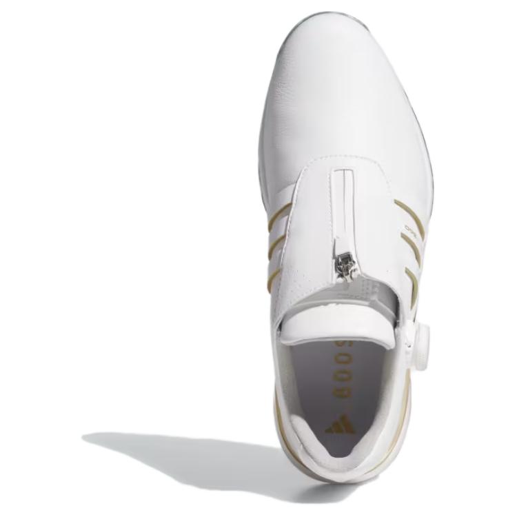 adidas Tour360 Нескользящие Износостойкие Низкие Мужские Гольф-Ботинки Белый Золотой IH5165