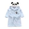 Autumn Winter Kids Sleepwear Baby Robes Flannel Bath Robe For Toddler Boy Girl Panda Hooded Nightgown Cute Childrens Pajamas