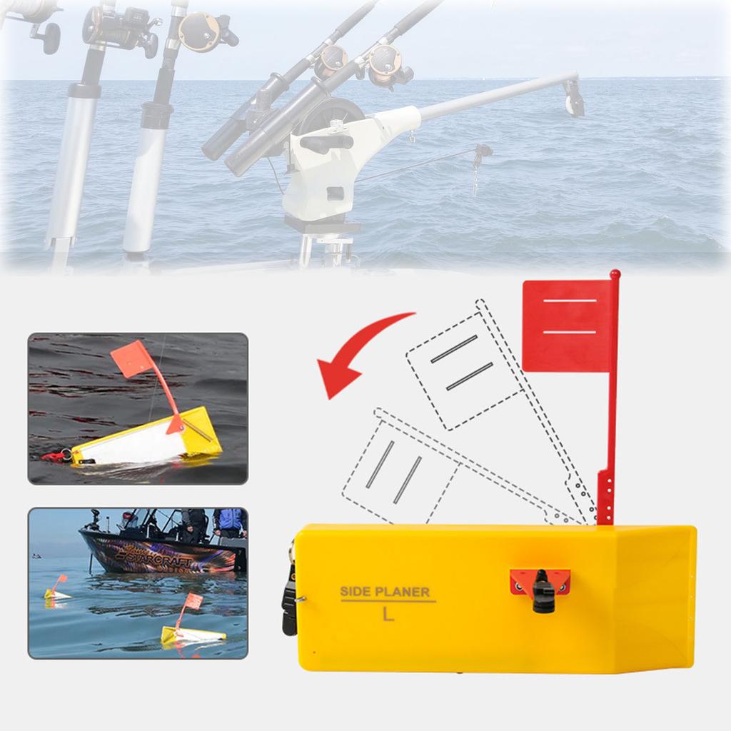 Luya Fishing Trolling Side Planer Water Splitter, Fishing Side Planer Embedded Trolling Tool, Fishing Gear Supplies