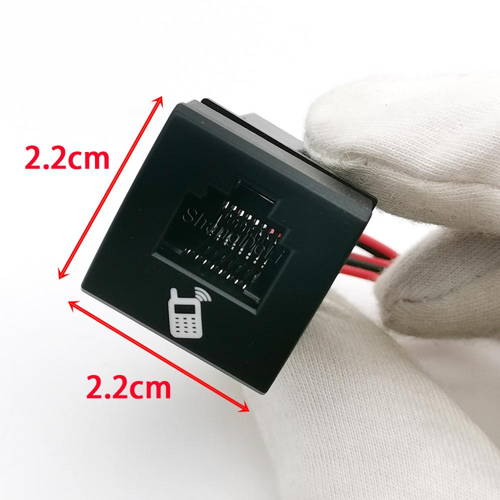 6/8-core Paired Cable Modified Car Radio Hand Microphone Radio Socket Suitable for Toyota LC300 Land Cruiser
