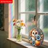 2D Plane Hanging Decorative Signs, Interior Wall or Door Decoration, Garden Decoration, Owl Pattern, Interesting Gifts for Family and Friends