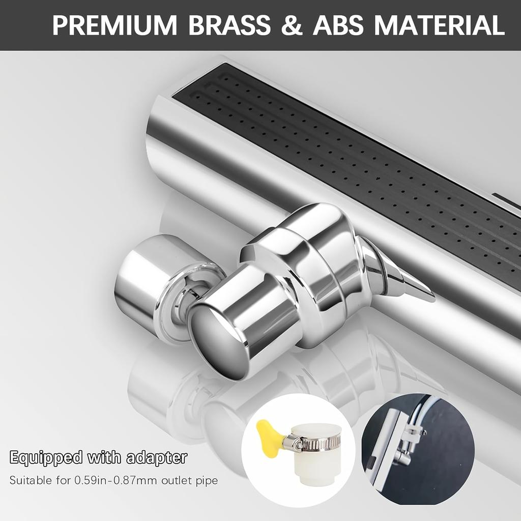 3 в 1 водопадный смеситель для кухни 360°, удлинитель для смесителя для кухонной мойки, поворотный водопадный смеситель для кухни для мытья овощей и фруктов