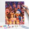 Disney digital oil painting art painting Donald Duck birthday party handmade diy home decorations