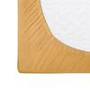 Fitted sheet 140x200 elastic JERSEY 100% COTTON dark yellow