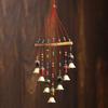 Multicolour Handcrafted Decorative Seven Elephant Hanging Bells Chimes Showpiece for Home Decor, Wall Decor, Pooja Room Temple, Diwali Gift