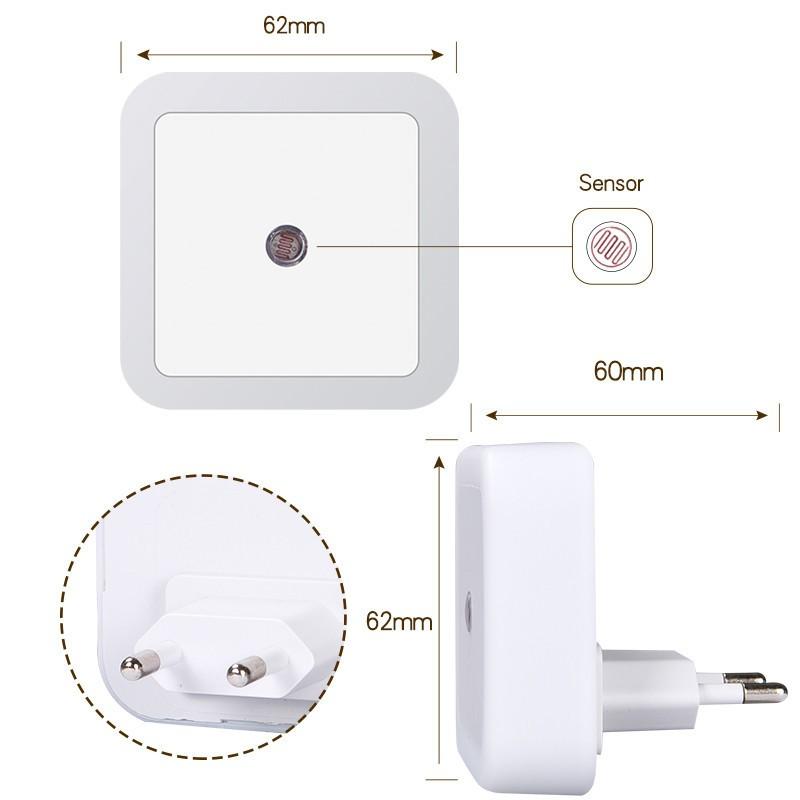 Wireless LED Night Light Sensor Lighting Mini Plug Night light Lamp For Children Kids Living Room Bedroom Lights Lighting