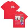 Lola Indigo Tour DoubleSided Oversized TShirt Unisex Women Round Neck Short Sleeve Stylish Versatile and Hotselling