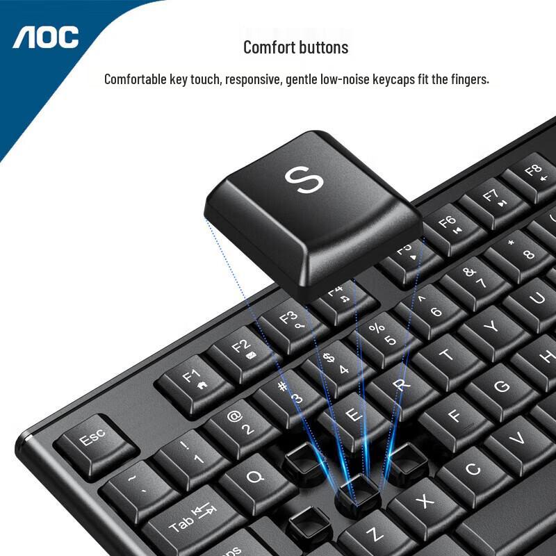 AOC KM151 Wired Keyboard and Mouse Combo