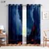 Космические шторы Звездное небо Млечный путь Метеор Звездное небо Закат Мечтательные Красочные Шторы для спальни Гостиной Детской комнаты 2 шт.