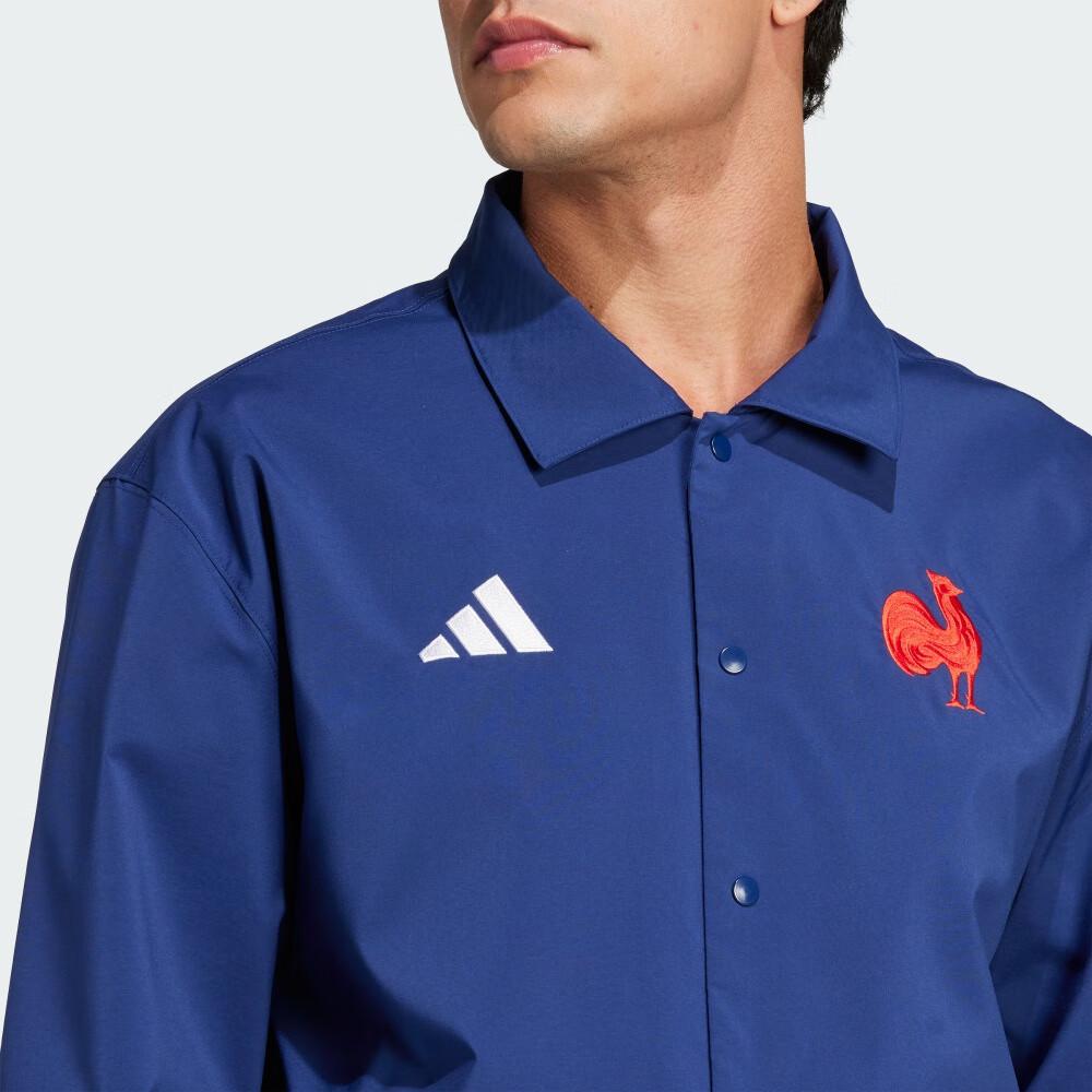 adidas SS25 Минималистичный Логотип Бренда Повседневная Мода Спортивная Куртка Мужская Куртка Темно-синяя JP0365