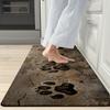 1 шт., напольный коврик с рисунком собачьей лапы, современный кухонный полиэстеровый ковер, нескользящий, цветной, для дома, ванной комнаты, спальни, гостиной, декора
