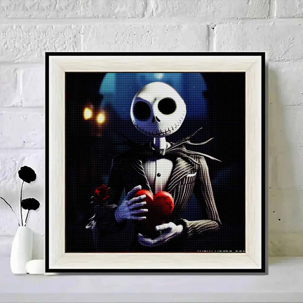 5D DIY Diamond Painting Decorative Skeleton Love Full Round Drill Scenery Diamond Embroidery Cross Stitch Kits Home Decor Gift
