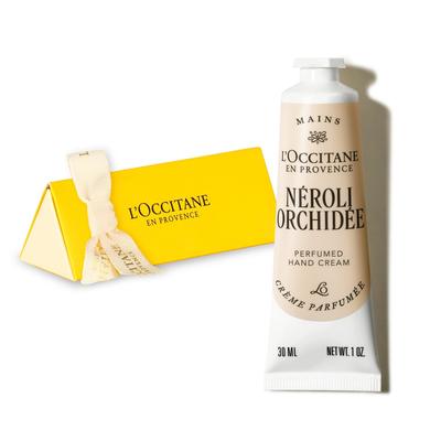 L'OCCITANE Нероли Орхидея Парфюмированный крем для рук Подарочный набор в коробке. Популярный подарок для мужчин и женщин, идеально подходит для дней рождения, прощаний или Рождества.
