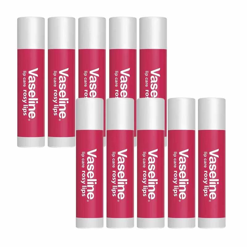 Vaseline Розовые Губы Бальзам для Губ (10-Pack)