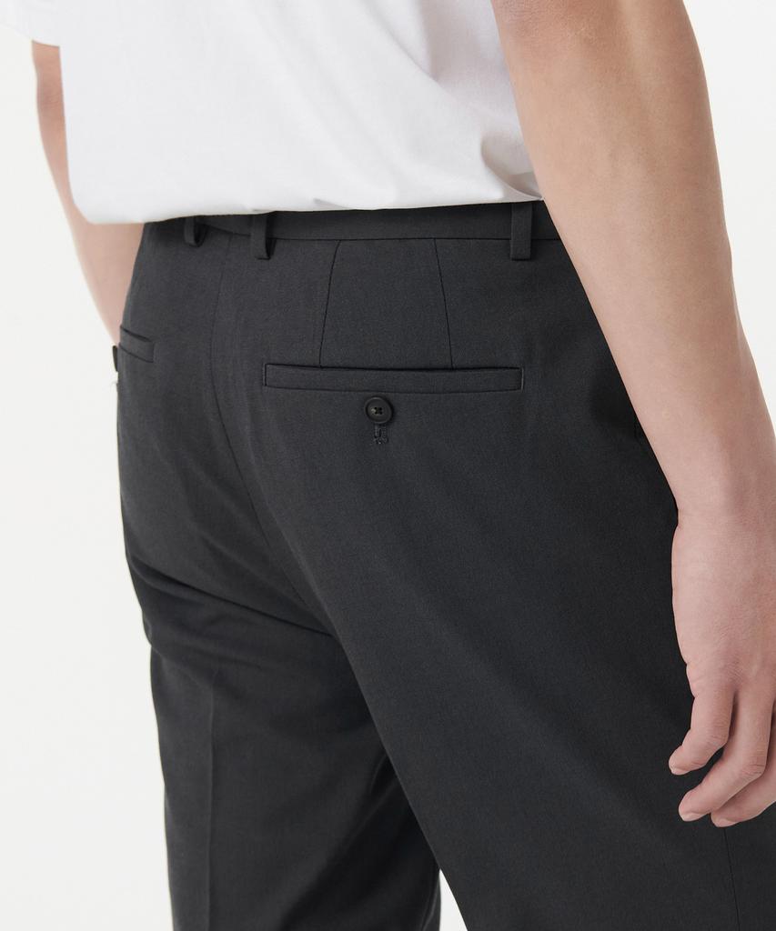 MUSINSA STANDARD Tapered Hidden Banding Crop Slacks [Gray]