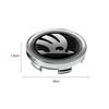 DDWO5 60mm Car Wheel Center Hub Cap Rim Cover Emblem Stickers For Skoda Octavia Rapid Kodiaq Karoq Superb Fabia Kamiq VisionS