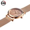 Древесина ореха, японский кварцевый механизм, женские часы, элитный бренд, сетчатый ремешок, водонепроницаемые женские наручные часы