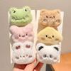 Cartoon Plush Bear Frog Brooch Cute Backpacks Pendant Gift Clothes Badge Pins