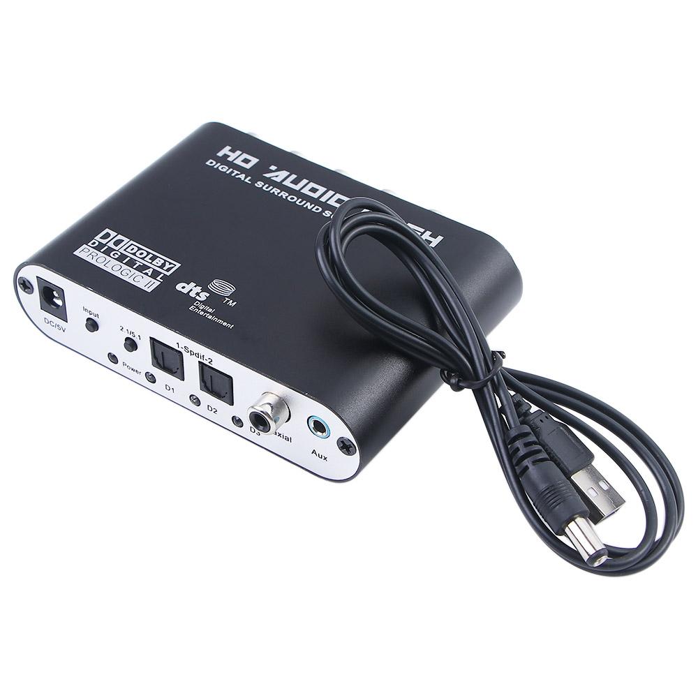 Coaxial 5.1 Channel 5.1 Amplifier Analog Converter AC3 Audio Digital to Analog Audio Decoder DAC Converter Decoder Amplifier