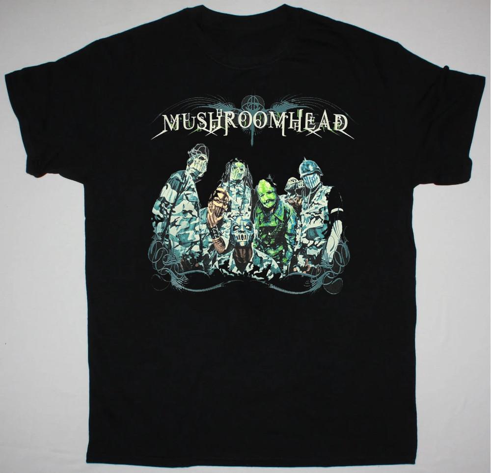 Mushroomhead Band Concert Tour Black T-Shirt Cotton Unisex Unisex T-Shirt