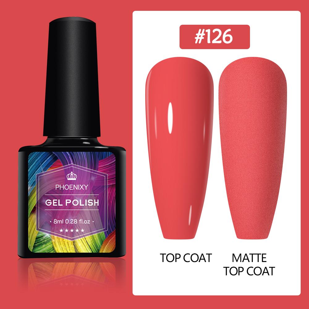 PHOENIXY 8 мл гель-лак для ногтей, полуперманентный гель, блестящий гель, отмачиваемый блестящий стартовый набор, маникюрный набор для маникюрного салона