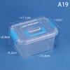Пластиковый ящик для хранения с крышкой из полипропилена, портативный, для детских игрушек, для канцелярских принадлежностей, для хранения ювелирных изделий, контейнер, коробка для сортировки косметики