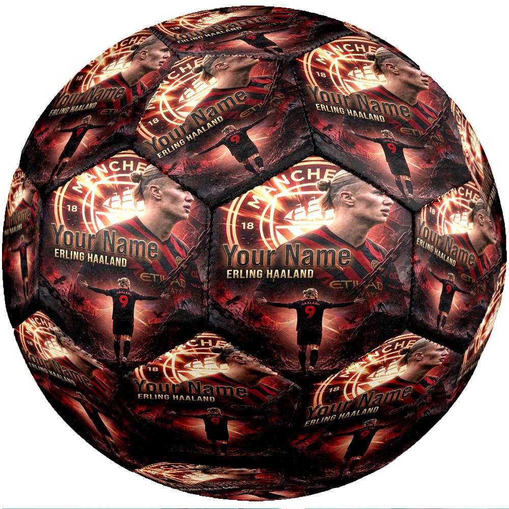 Erling Haaland Fashion Size 5 Football Wearproof Non‑Slip Soccer Ball For Sports Training Entertainment Use