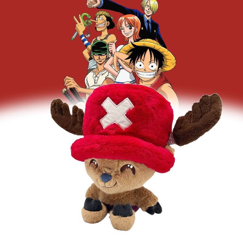 Плюшевая игрушка Чоппер из One Piece с коротким ворсом для коллекционеров и детей